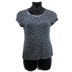 Banana Republic Gray Leopard / Animal Print Shirt